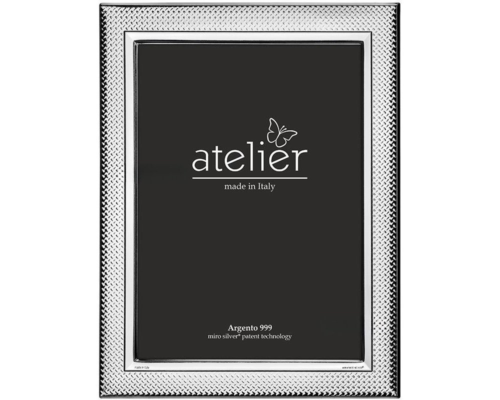 Atelier - Portafoto Linda - Argento Laminato - Legno