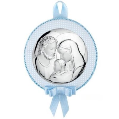 Atelier - Capoculla Sacra Famiglia - Argento - Celeste