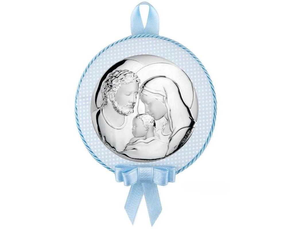 Atelier - Capoculla Sacra Famiglia - Argento - Celeste