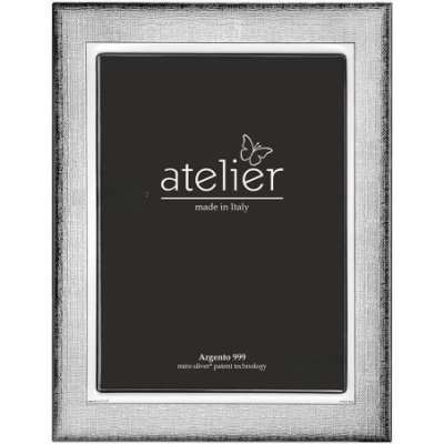 Atelier - Portafoto Cora - Argento Laminato - Retro Legno