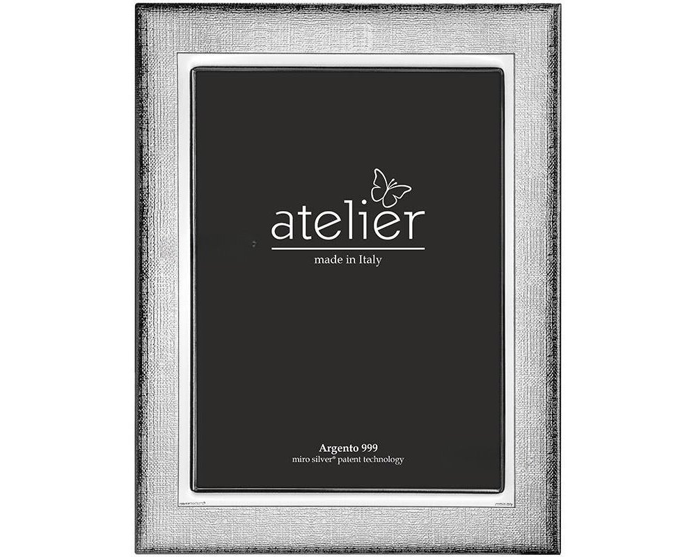 Atelier - Portafoto Cora - Argento Laminato - Retro Legno