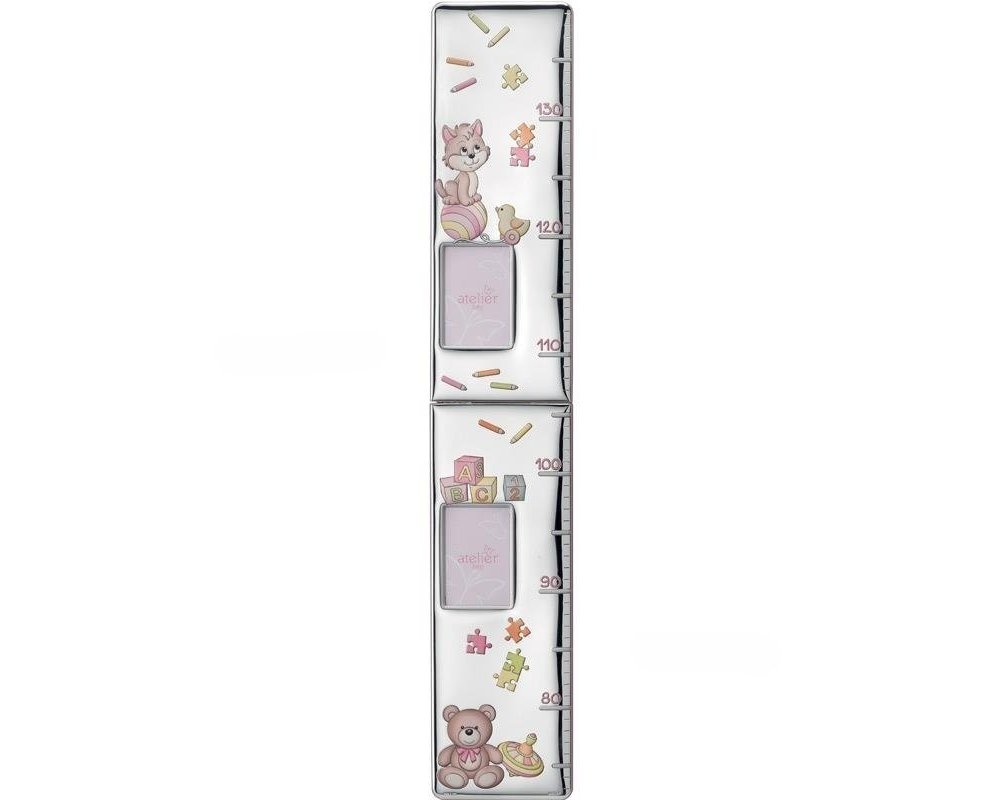 Atelier - Metro Bimbo Gattino E Orsetto - Argento - Legno