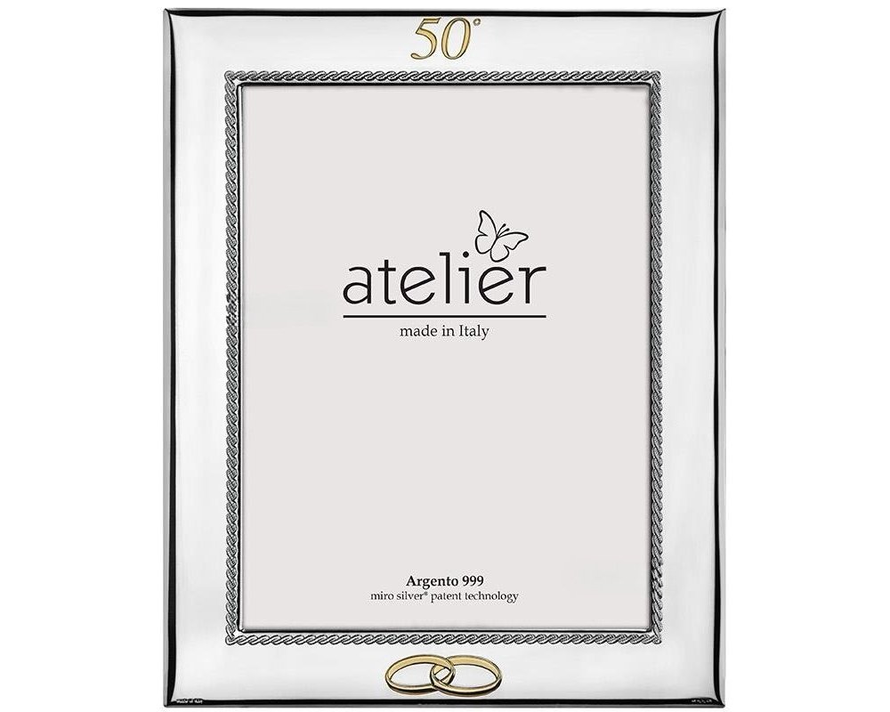 Atelier - Portafoto Anniversario - Argento - Legno
