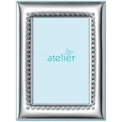 Atelier - Cornice Cuoricini - Argento - Legno