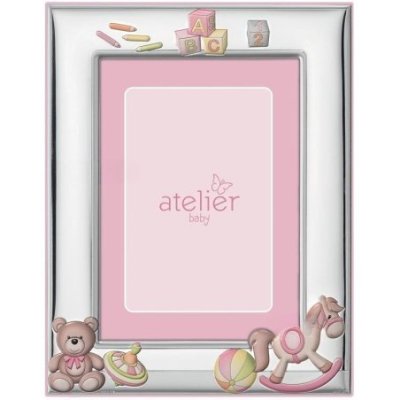Atelier - Porta Foto Cavallo - Argento - Rosa