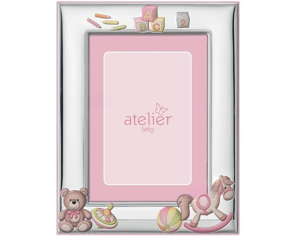 Atelier - Porta Foto Cavallo - Argento - Rosa