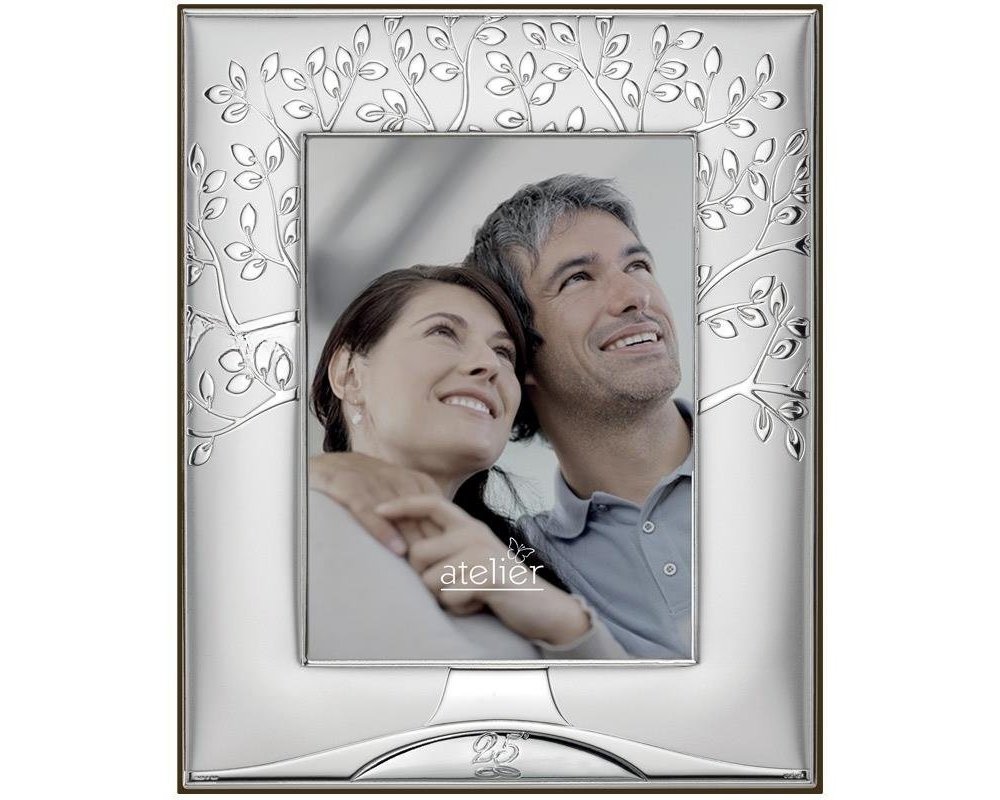 Atelier - Porta Foto Anniversario - Argento - Legno