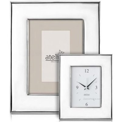 Atelier - Portafoto Batista - Argento Laminato - Legno