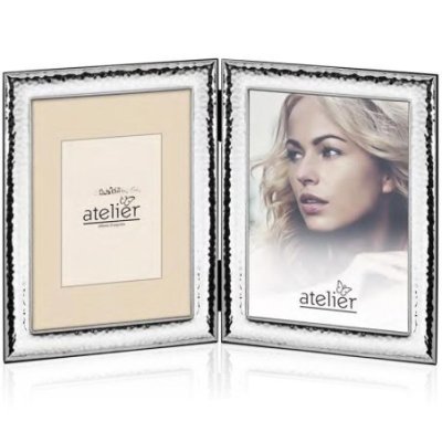 Atelier - Portafoto Pearl - Argento Laminato - Legno