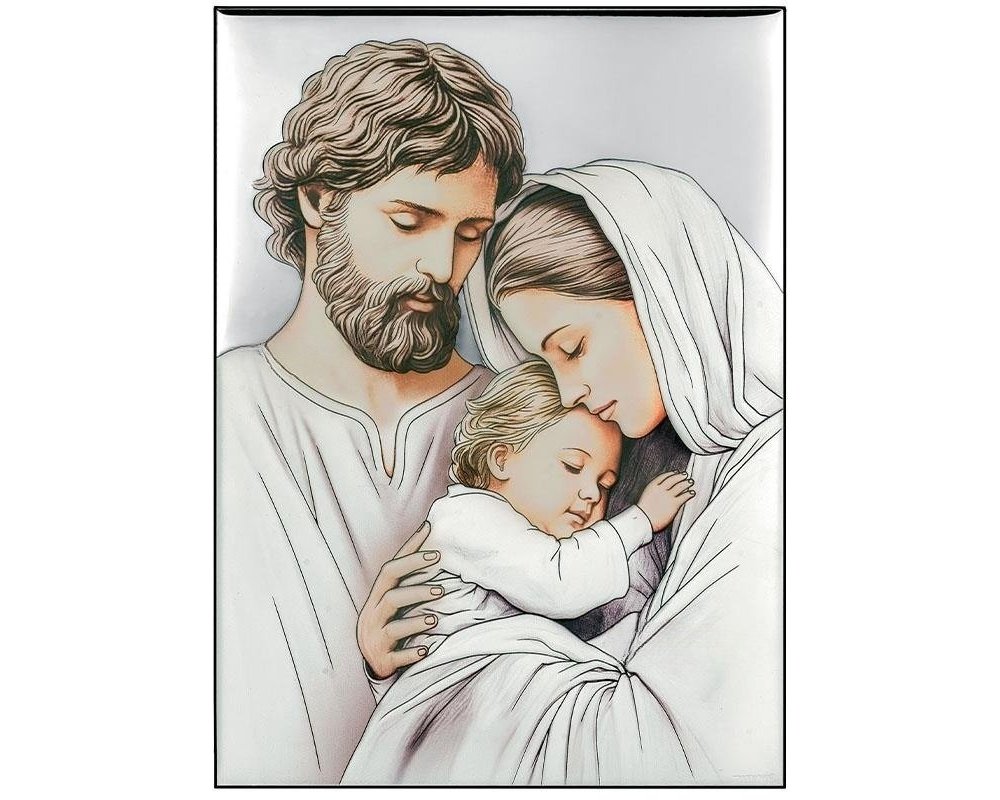 Atelier - Icona Sacra Famiglia - Argento Laminato