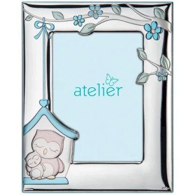 Atelier - Portafoto Gufetto - Argento - Retro Legno