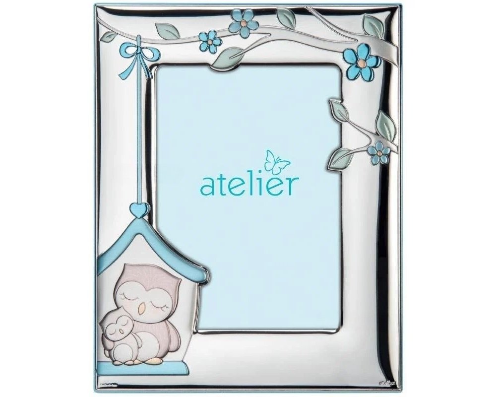 Atelier - Portafoto Gufetto - Argento - Retro Legno