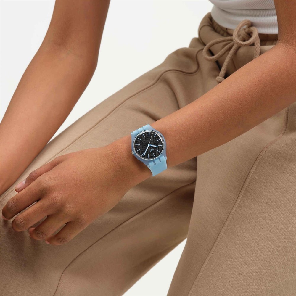 Swatch - Blue Moves - Quadrante Nero - Azzurro