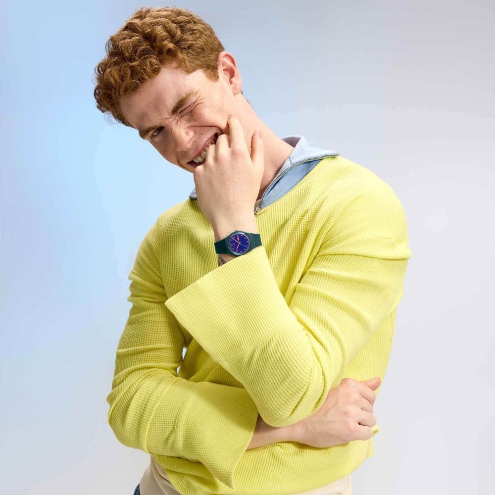 Swatch - Pattern Formation - Quadrante Blu - Silicone