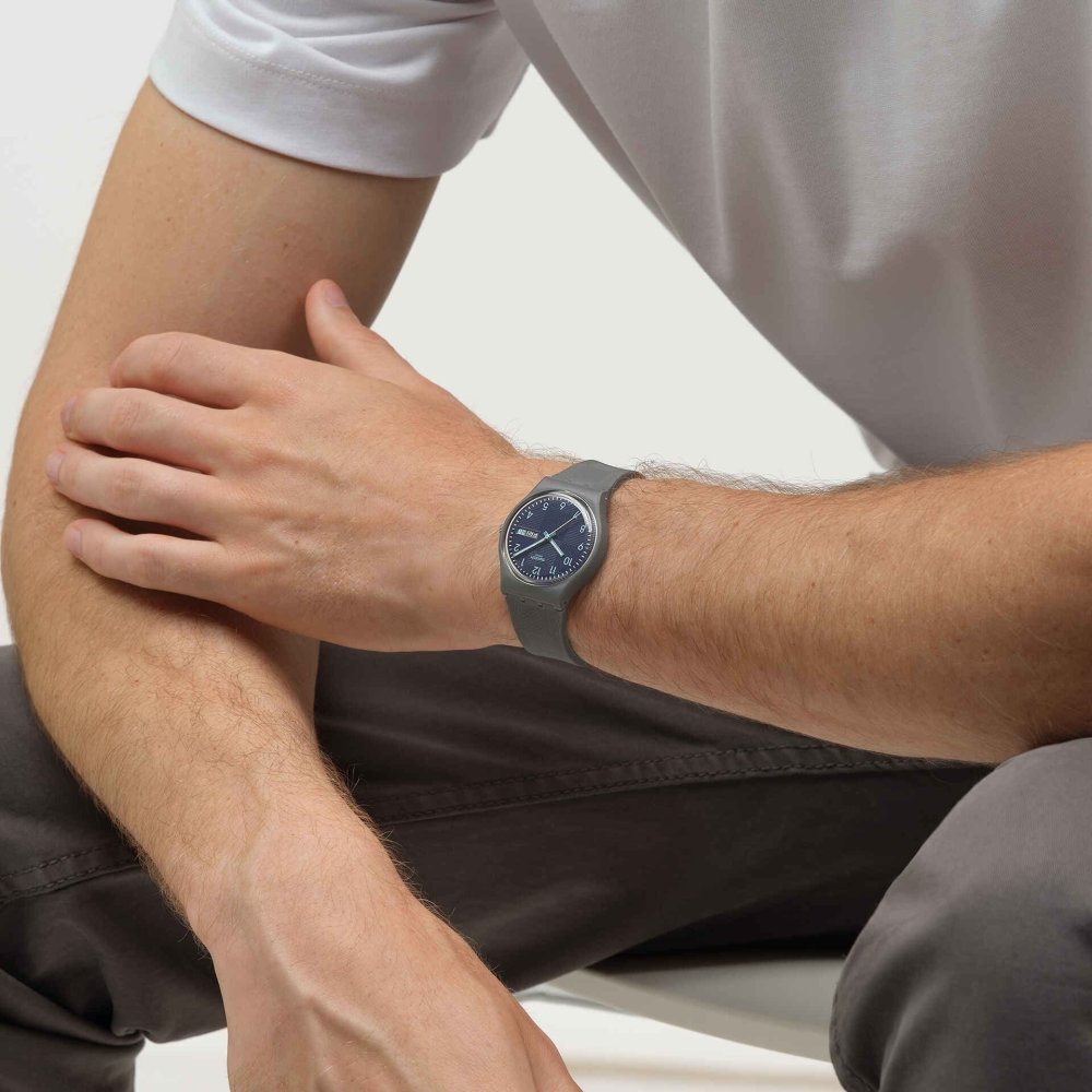 Swatch - Tile Dial Modell - Quadrante Blu - Silicone