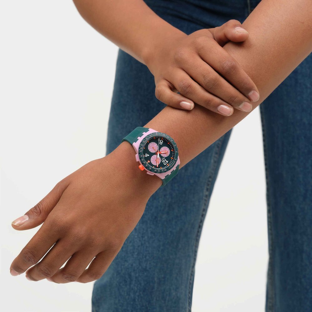 Swatch - Moment Of Rose - Cronografo - Verde