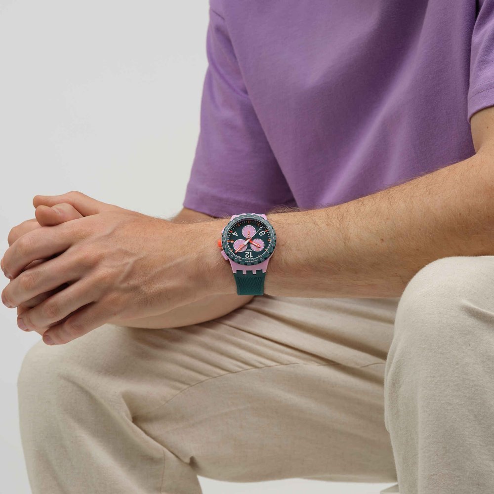 Swatch - Moment Of Rose - Cronografo - Verde