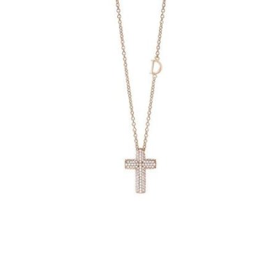 Damiani - Collierino Oro Rosa - Diamante Rotondo