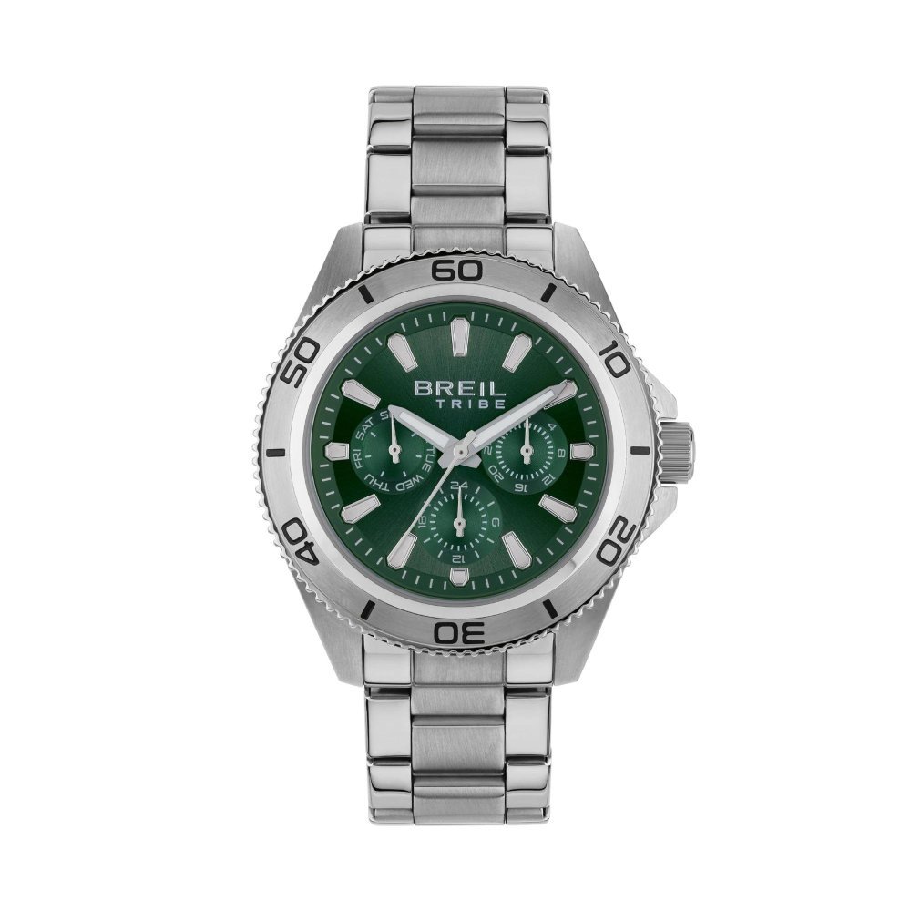 Breil Tribe - Chrono Gent 42 Mm - Acciaio - Verde