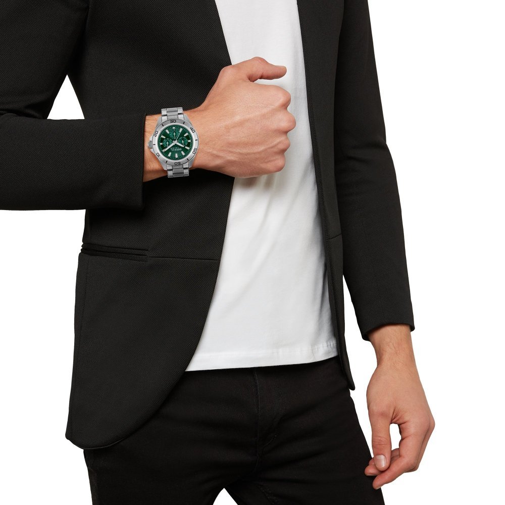 Breil Tribe - Chrono Gent 42 Mm - Acciaio - Verde