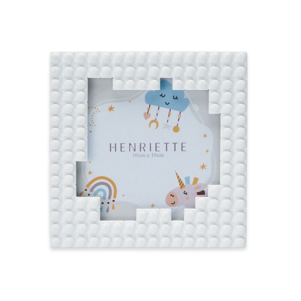 Henriette - Cornice Enfant - Resina - Bianco