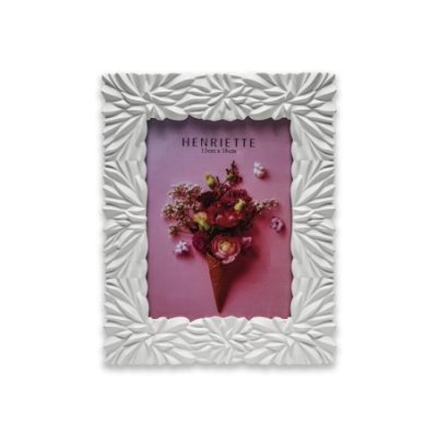 Henriette - Cornice Origami - Resina - Bianco