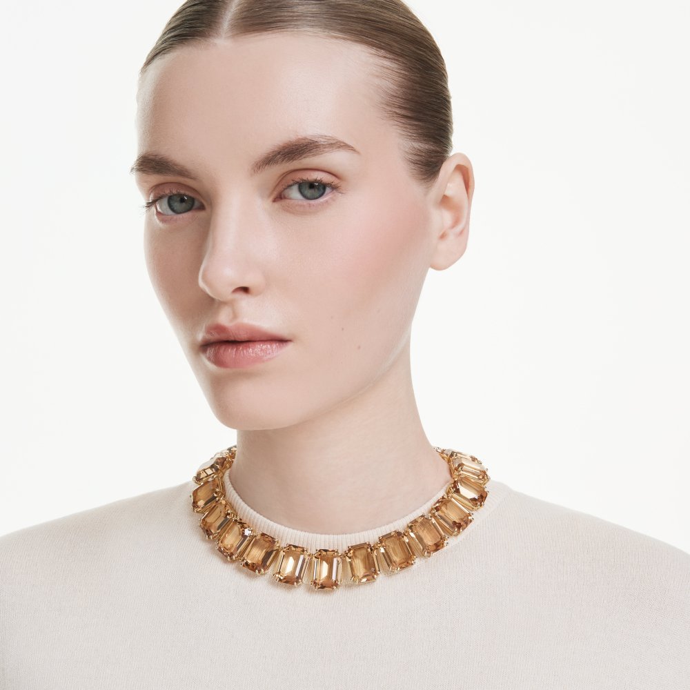Swarovski - Collana Millenia - Cristalli - Oro