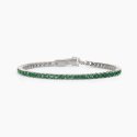 Mabina - Bracciale Tennis - Argento - Smeraldi