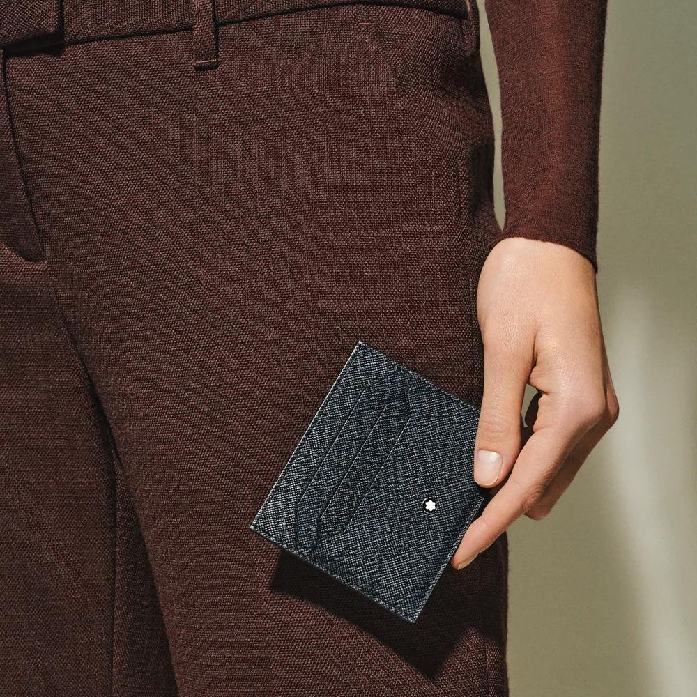 Montblanc - Porta Carte Sartorial - Blu - Nero