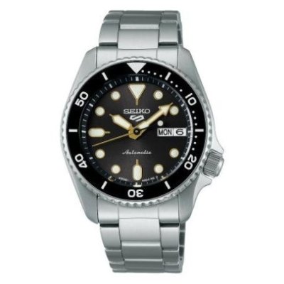 Seiko - Orologio 5 Automatico - Acciaio - Nero