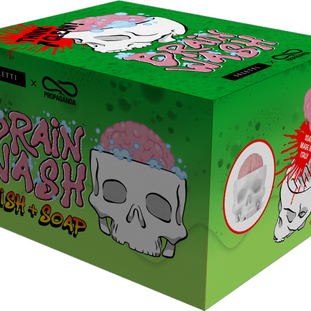 Seletti - Porta Sapone Brain Wash - White