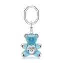 Swarovski - Portachiavi Teddy - Blu - Cristalli