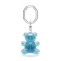 Swarovski - Portachiavi Teddy - Blu - Cristalli