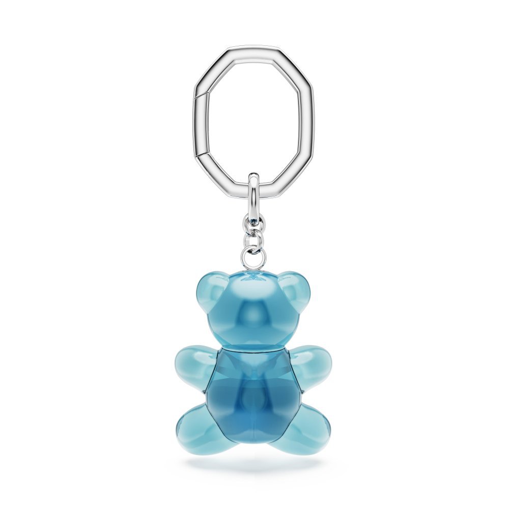 Swarovski - Portachiavi Teddy - Blu - Cristalli