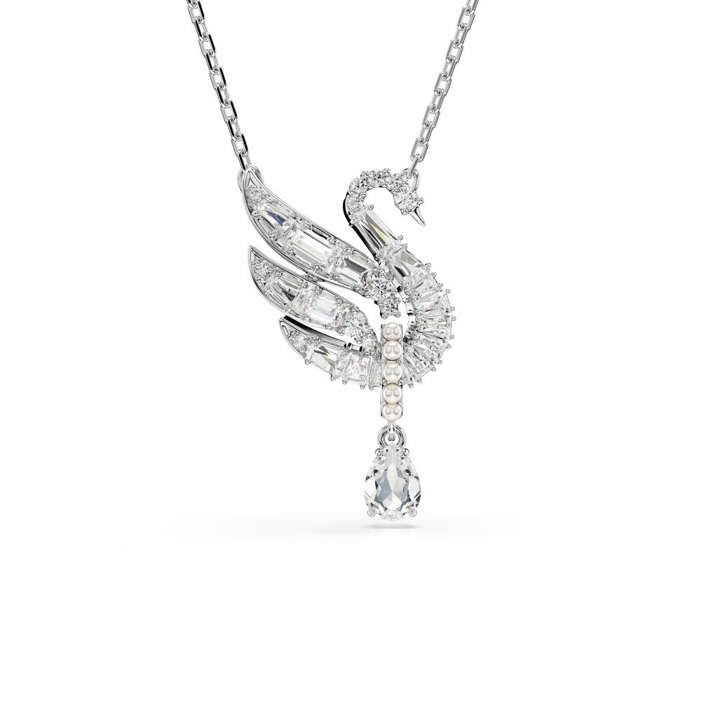 Swarovski - Pendente Swan - Cristalli - Bianco