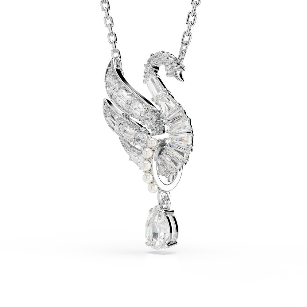 Swarovski - Pendente Swan - Cristalli - Bianco