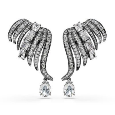 Swarovski - Orecchini Ear Cuff - Placcato Rutenio
