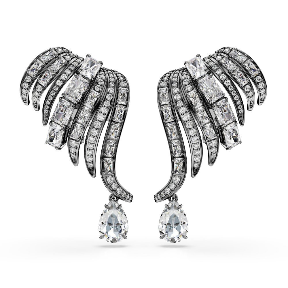 Swarovski - Orecchini Ear Cuff - Placcato Rutenio