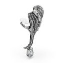 Swarovski - Orecchini Ear Cuff - Placcato Rutenio