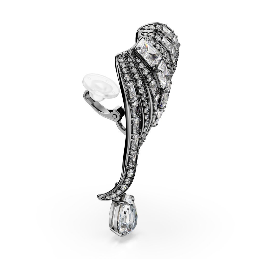 Swarovski - Orecchini Ear Cuff - Placcato Rutenio