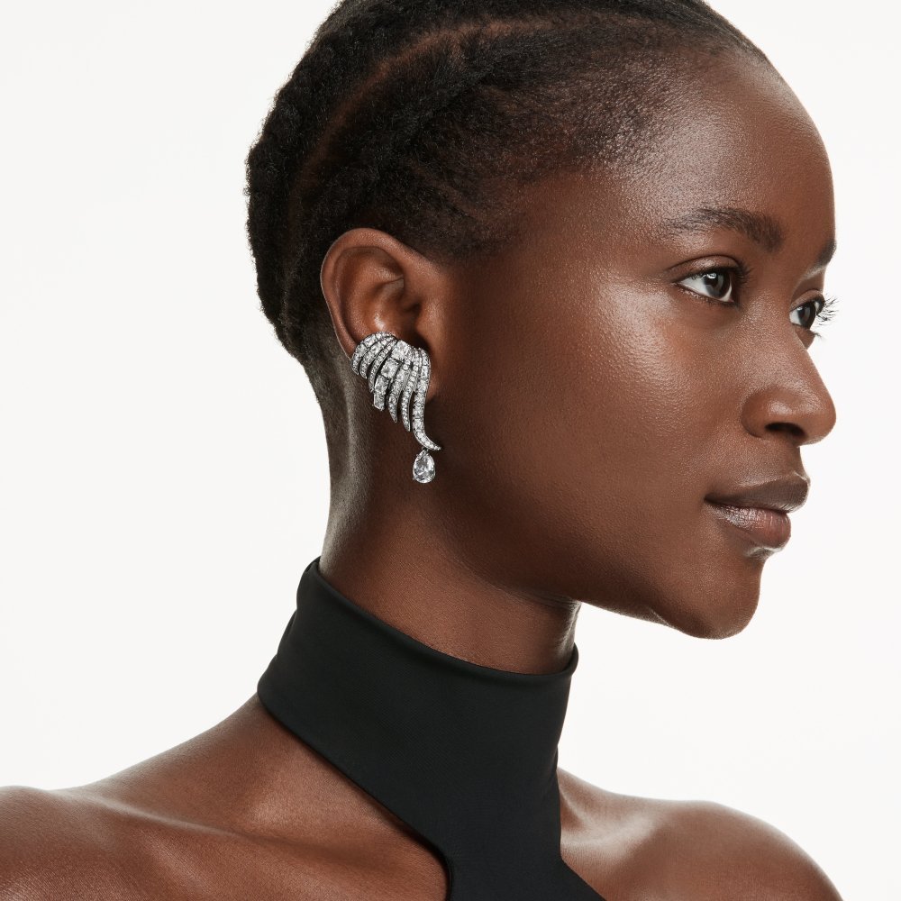 Swarovski - Orecchini Ear Cuff - Placcato Rutenio