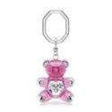 Swarovski - Portachiavi Teddy - Resina Rosa - Cristallo
