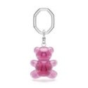 Swarovski - Portachiavi Teddy - Resina Rosa - Cristallo