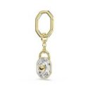 Swarovski - Portachiavi Lucchetto - Cristalli - Oro