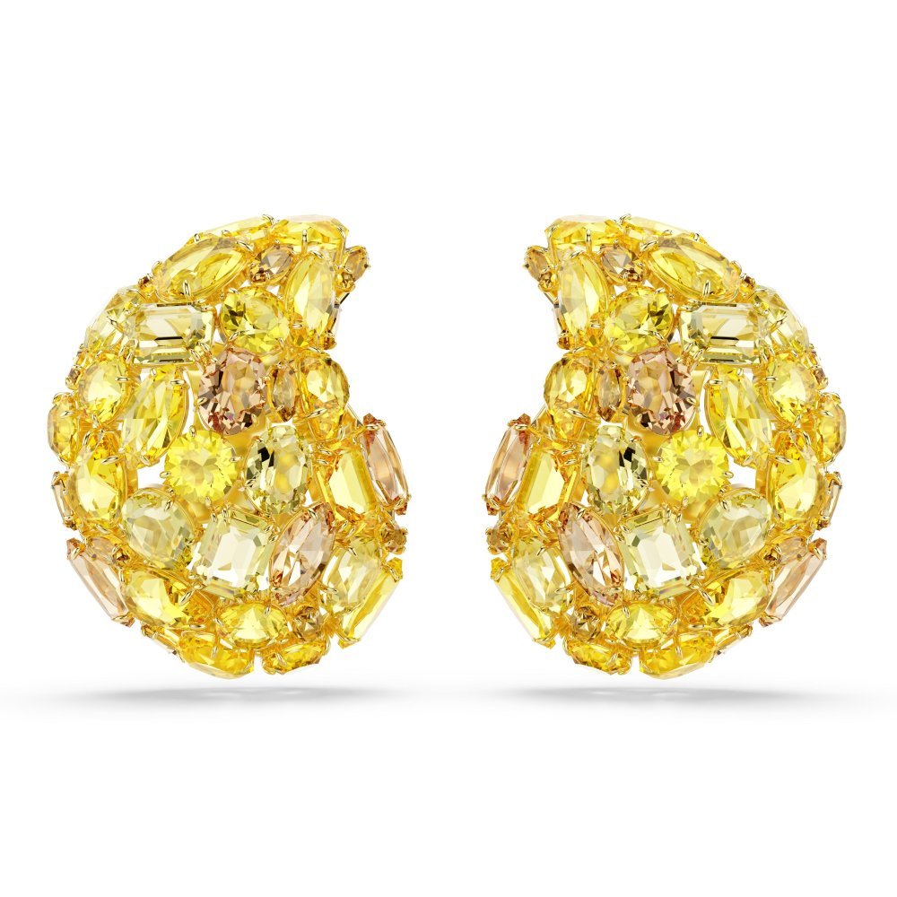 Swarovski - Orecchini A Clip Gema - Cristalli - Giallo