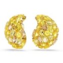Swarovski - Orecchini A Clip Gema - Cristalli - Giallo