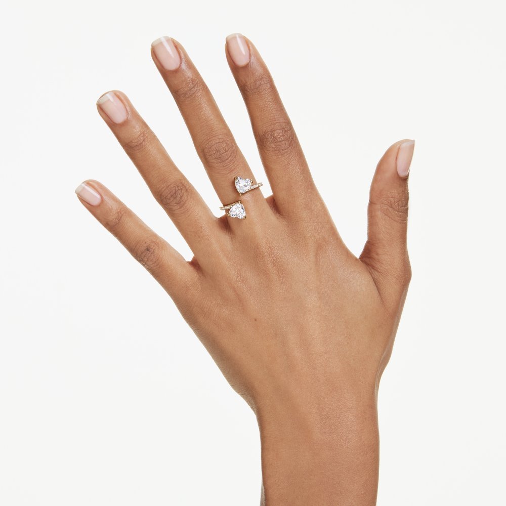 Swarovski - Mesmera Open Ring - Gold-Tone - White