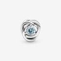 Charm Cerchio Eterno Azzurro Marzo