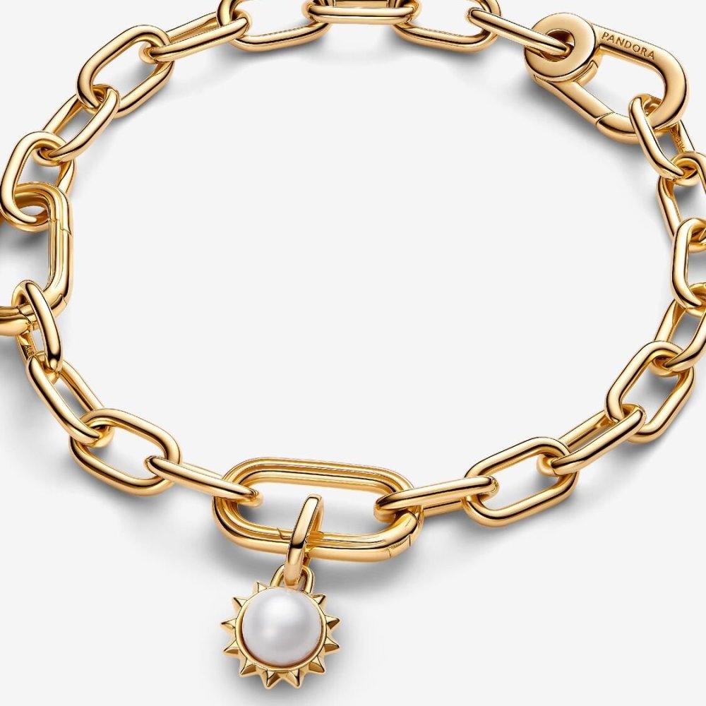 Charm Mini Pendente Sun con Perla d’Acqua Dolce Coltivata Pandora ME
