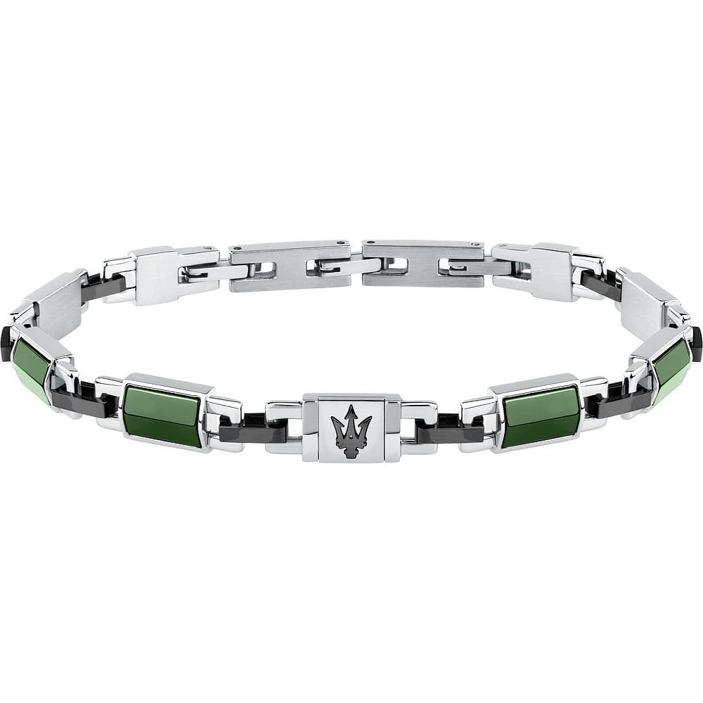 Maserati Gioielli - Bracciale Ceramic - Uomo - Acciaio
